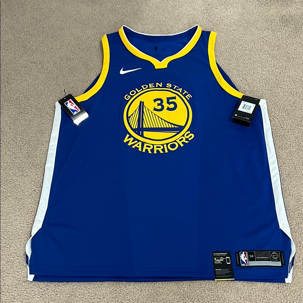 Nike Golden State Warriors Blue Durant Jersey